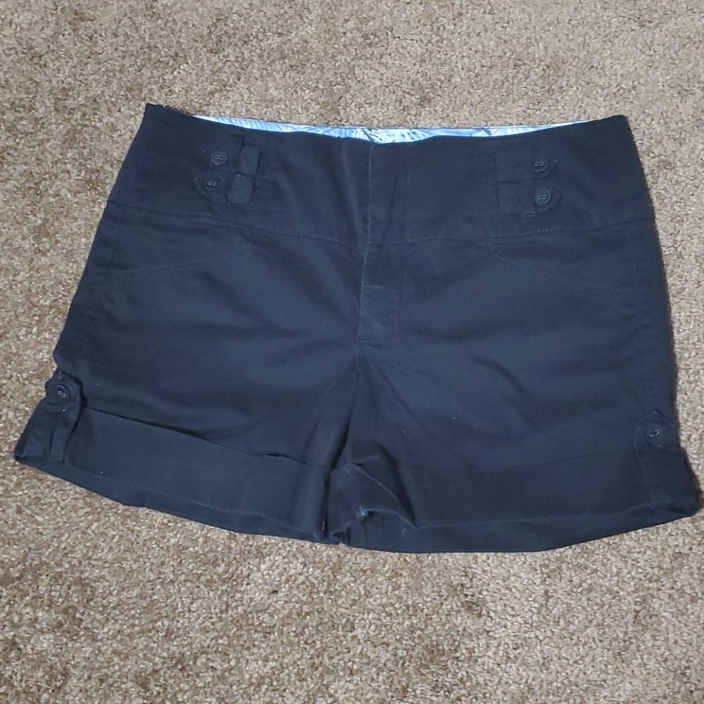 Black shorts size 8